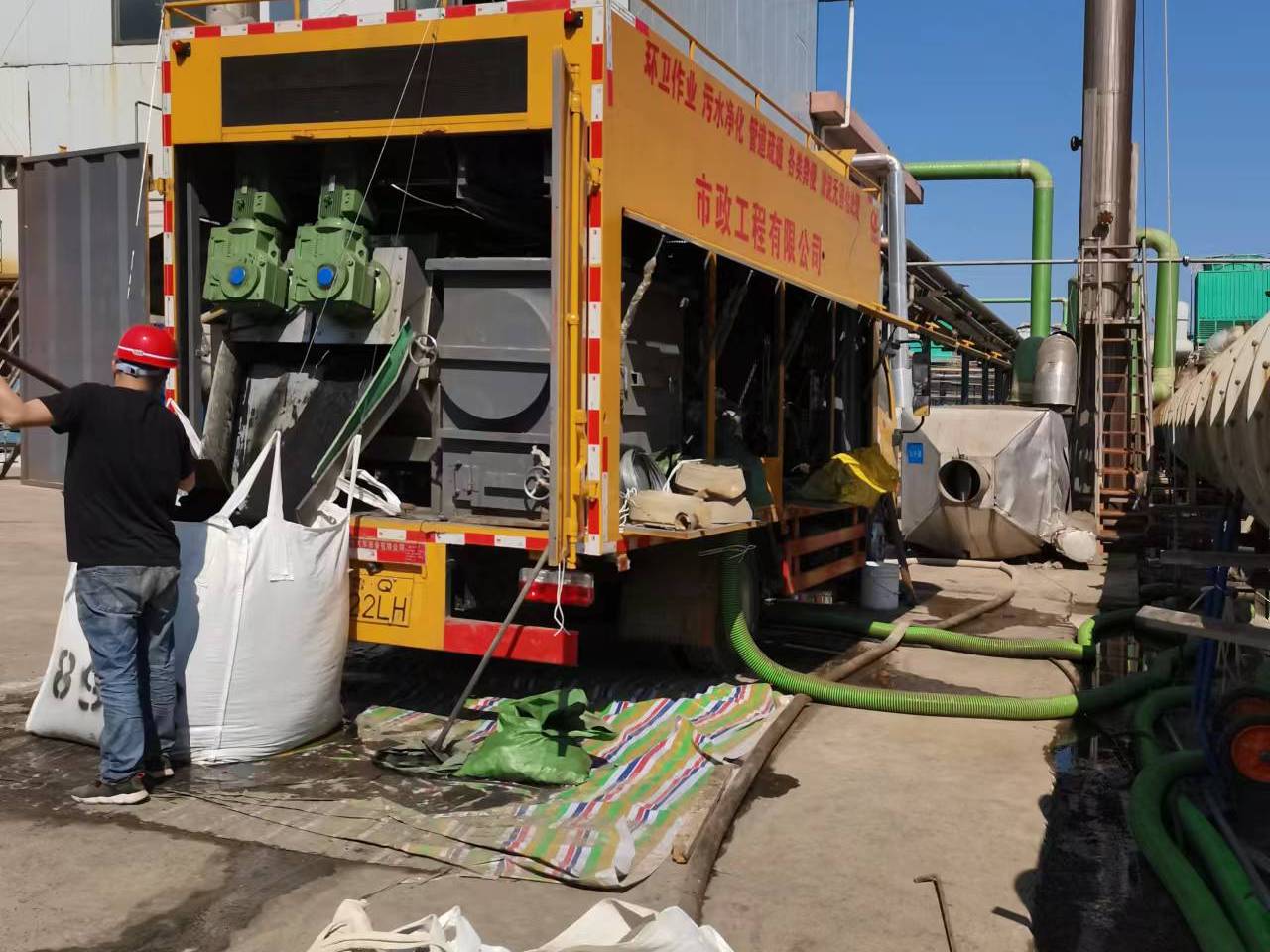 繁峙淤泥压干处理